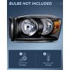 Nilight 2007 2008 2009 Dodge Ram Headlight Assembly 2 Pack Compatible with 2006-2008 Dodge Ram 1500 2006-2009 Dodge Ram 2500 3500 Headlamp Replacement Driver and Passenger Side(Black Housing + Amber Reflector)
