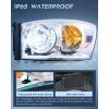 Nilight 2007 2008 2009 Dodge Ram Headlight Assembly 2 Pack Compatible with 2006-2008 Dodge Ram 1500 2006-2009 Dodge Ram 2500 3500 Headlamp Replacement Driver and Passenger Side(Chrome Housing +Clear Reflector)