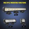 Nilight 2PCS Magnetic Base LED Light Bar Mounting Brackets, Powerful Sucker Holder for Bottom-Mounted Offroad Work Auxiliary Lamps Mounts on Hood A-Pillar(2Pcs Magnetic Base)
