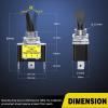 Nilight 5PCS LED Toggle Switch ON Off 12V 30A Blue LED Lighted Metal Switch Heavy Duty SPST 3 Pin Rocker Switch 12mm Mounting Hole for Automotive Cars Trucks Boats Racing Cars,2 Years Warranty(3Pin Led Toggle Switch Yellow)
