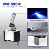 Nilight 5PCS LED Toggle Switch ON Off 12V Blue Lighted Aircraft Safety Cover Heavy Duty 20A SPST 3 Pin Rocker for Automotive Cars Trucks Boats Racing Cars,2 Years Warranty(3PCS LED Switch Blue)