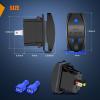 Nilight Dual USB 4.2A Rocker Switch Style 12V/24V Fast Socket Waterproof Quick for Cars Boats Trucks RVs, 2 Years Warranty, Blue(Type C + USB)