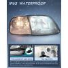 Nilight Headlight Assembly 2005 2006 2007 F250 F350 F450 F550 Super Duty Black Housing Amber Corner Clear Lens 4 Pack Headlights Assembly Replacement(Chrome Housing + Clear Reflector Smoke Lens)