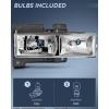 Nilight Headlight Assembly Compatible with 1988 1989 1990 1991 1992 1993 1994 1995 1996 1997 1998 C/K GMC Sierra Blazer Yukon 1994-1999 Tahoe Pickup Headlamp Replacement