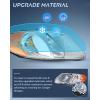 Nilight Headlight Assembly for 2001 2002 2003 2004 2005 2006 2007 Chrysler Town & Country 2001-2003 Voyager 2001-2007 Dodge Grand Caravan Replacement Chrome Housing Amber Reflector(Chrome Housing+ Amber Reflector)