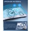 Nilight Headlight Assembly for 2004 2005 2006 2007 2008 Ford F150 Pickup /2006-2008 Lincoln Mark LT Passenger Driver Side Black Housing Clear Reflector Lens Headlamp Replacement(Chrome Housing+ Clear Reflector)