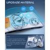 Nilight Headlight Assembly for 2004 2005 2006 2007 2008 Ford F150 Pickup /2006-2008 Lincoln Mark LT Passenger Driver Side Black Housing Clear Reflector Lens Headlamp Replacement(Chrome Housing+ Amber Reflector)