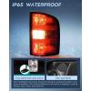 Nilight Headlight Assembly for 2007 2008 2009 2010 2011 2012 2013 Silverado 1500 2007-2014 Silverado 2500HD 3500HD Replacement Headlamp Black Housing Clear Reflector(Dark Red-Passenger Side)