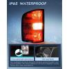 Nilight Headlight Assembly for 2007 2008 2009 2010 2011 2012 2013 Silverado 1500 2007-2014 Silverado 2500HD 3500HD Replacement Headlamp Black Housing Clear Reflector(Dark Red-Driver Side)