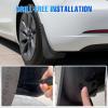 Nilight Mud Flaps for Tesla Model 3 Highland 2024 2025, No Drilling Precision Fit Exterior Accessories Heavy-Duty Splash Guards Protection, Front & Rear Set(2016-2023 Model 3)
