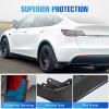 Nilight Mud Flaps for Tesla Model 3 Highland 2024 2025, No Drilling Precision Fit Exterior Accessories Heavy-Duty Splash Guards Protection, Front & Rear Set(2020-2025 Model Y)
