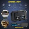 Nilight Quick USB Outlet Socket 12V 24V Dual USBs Connector 5V 4.8A Car Outlets with Waterproof Cover Rotating Cap LED Light for Cars Trucks Motorcycle RVs Campers(2Pcs USB+PD Type C)