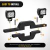 Nilight Tow Hitch Bracket 2″ Universal Mounting Kit Reverse Road LED Work Light for Truck SUV Trailer RV(1-1/4 inch Hitch)
