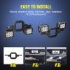 Nilight Tow Hitch Bracket 2″ Universal Mounting Kit Reverse Road LED Work Light for Truck SUV Trailer RV(2 inch Hitch)