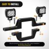 Nilight Tow Hitch Bracket 2″ Universal Mounting Kit Reverse Road LED Work Light for Truck SUV Trailer RV(2.5 inch Hitch)