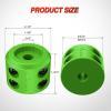 Nilight Winch Stopper for ATV UTV Truck SUV Winch Cable Hook Rubber Stopper 2 Pack Protect Towing Hook Synthetic Rope Winch Accessories Rope Line Saver with Stainless Steel Screws Allen Wrenc, Green(Green)