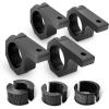 Nilight – 90020D 4PCS Mounting Bracket Kit LED Off-Road Light Horizontal Bar Tube Clamp Roof Roll Cage Holder,2 Years Warranty, Black(For 1″/1.5″/1.75″/2″Bar)