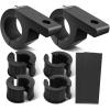 Nilight – 90027B 2PCS LED Light Bar Horizontal Bar Clamp Mounting Kit Fit on 0.75″ 1″ 1.25″ Bull Bars Roof Racks Roll Cages for ATV UTV and Trucks, 2 Years Warranty