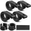 Nilight – 90028D 4PCS LED Light Bar Horizontal Bar Clamp Mounting Kit Fit on 0.75″ 1″ 1.25″ Bull Bars Roof Racks Roll Cages for ATV UTV and Trucks, 2 Years Warranty,Black
