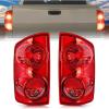 Nilight 2007 2008 2009 Dodge Ram Headlight Assembly 2 Pack Compatible with 2006-2008 Dodge Ram 1500 2006-2009 Dodge Ram 2500 3500 Headlamp Replacement Driver and Passenger Side(Red-Pair)