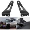 Nilight 2PCS 52 inch Curved LED Light Bar Bracket at Upper Windshield Roof Cab for 1984-2001 Jeep Cherokee XJ & 1986-1992 Comanche MJ(Chevy 1999-2006 /54″ Light Bracket)