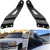 Nilight 2PCS 52 inch Curved LED Light Bar Bracket at Upper Windshield Roof Cab for 1984-2001 Jeep Cherokee XJ & 1986-1992 Comanche MJ(Chevy 1999-2006 /50″ Light Bracket)