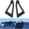 Nilight 2PCS 52 inch Curved LED Light Bar Bracket at Upper Windshield Roof Cab for 1984-2001 Jeep Cherokee XJ & 1986-1992 Comanche MJ(Jeep XJ/MJ 1984-2001 /50″ Light Bracket)