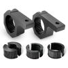 Nilight 90020B 2 Pack Mounting Bracket Kit LED Off Road Light Horizontal Bar Tube Clamp Roof Roll Cage Holder, 2 Years Warranty,Black(For 1″/1.5″/1.75″/2″Bar)