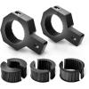 Nilight 90023D 4-Pack Standard 4PCS Mounting Bracket Kit LED Off Road Light Vertical Bar Tube Clamp Roof Roll Cage Holder,2 Years Warranty Black(2-Pack (Standard))