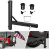 Nilight Hitch Mount Flagpole Holder Compatible with 1 to 2.3 Inch Diameter Flag Tube, Universally for 2″ Receiver on RV SUV Pickup Truck Camper Trailer Jeep