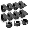 Nilight Horizontal Bar Clamp Mounting Bracket Kit for Off-Road LED Light Bar on Roof Rack Roll Cage Holder,2 Years Warranty (90021H) 8Count(Pack of 1) Black(8Count(Pack of 1))
