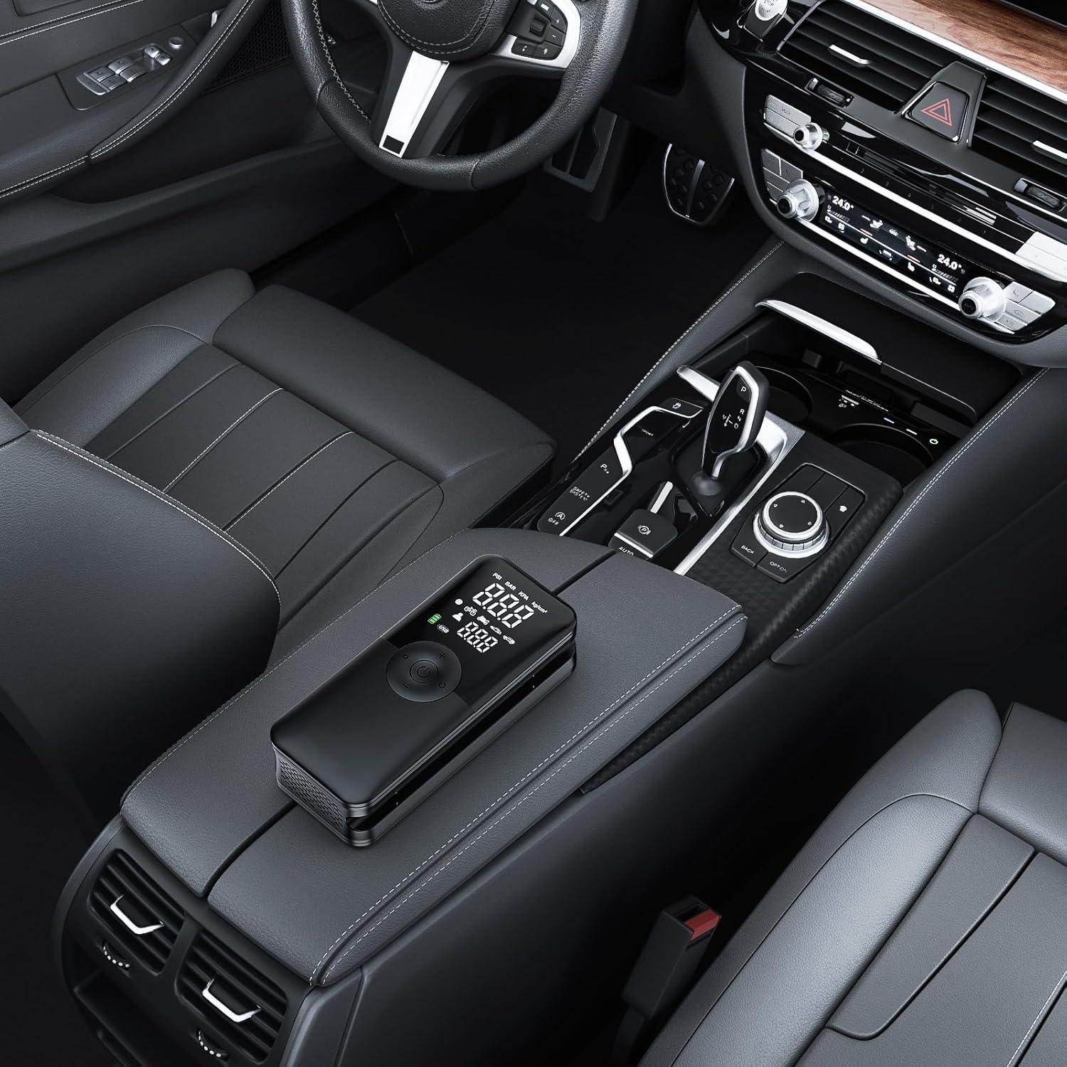 imageNilight 50057A Digital Tire Inflator Deflator with Pressure Gauge 250 PSI Air Chuck and Compressor Accessories with Rubber Hose and Quick Connect Coupler for 01 Display ResolutionCordless Tire Inflator 150psi