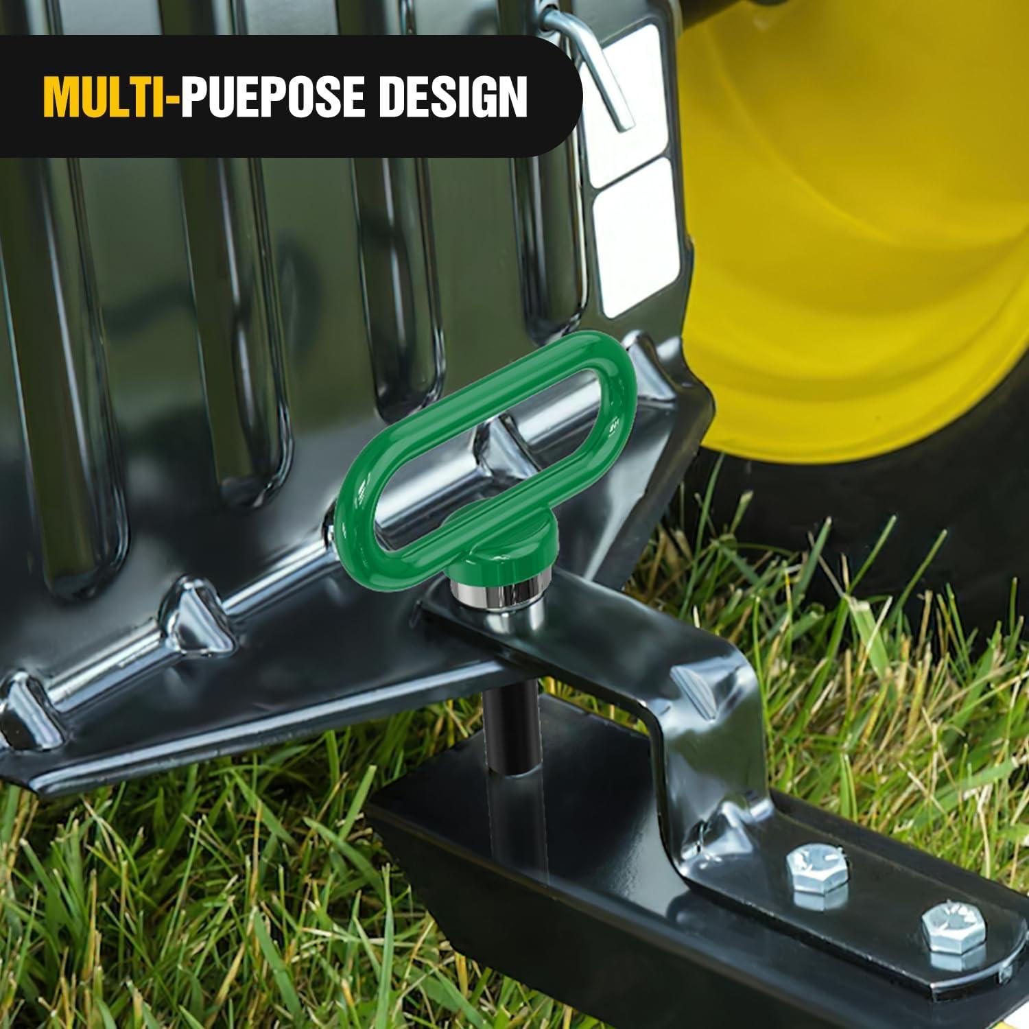 imageNilight 12 Inch Diameter Heavy Duty Ultra Strong Neodymium Magnet Trailer Hitch Pin Green for Lawn Mower Tractor Towing Cargo ATV Trailer12 Inch Trailer Hitch PinGreen