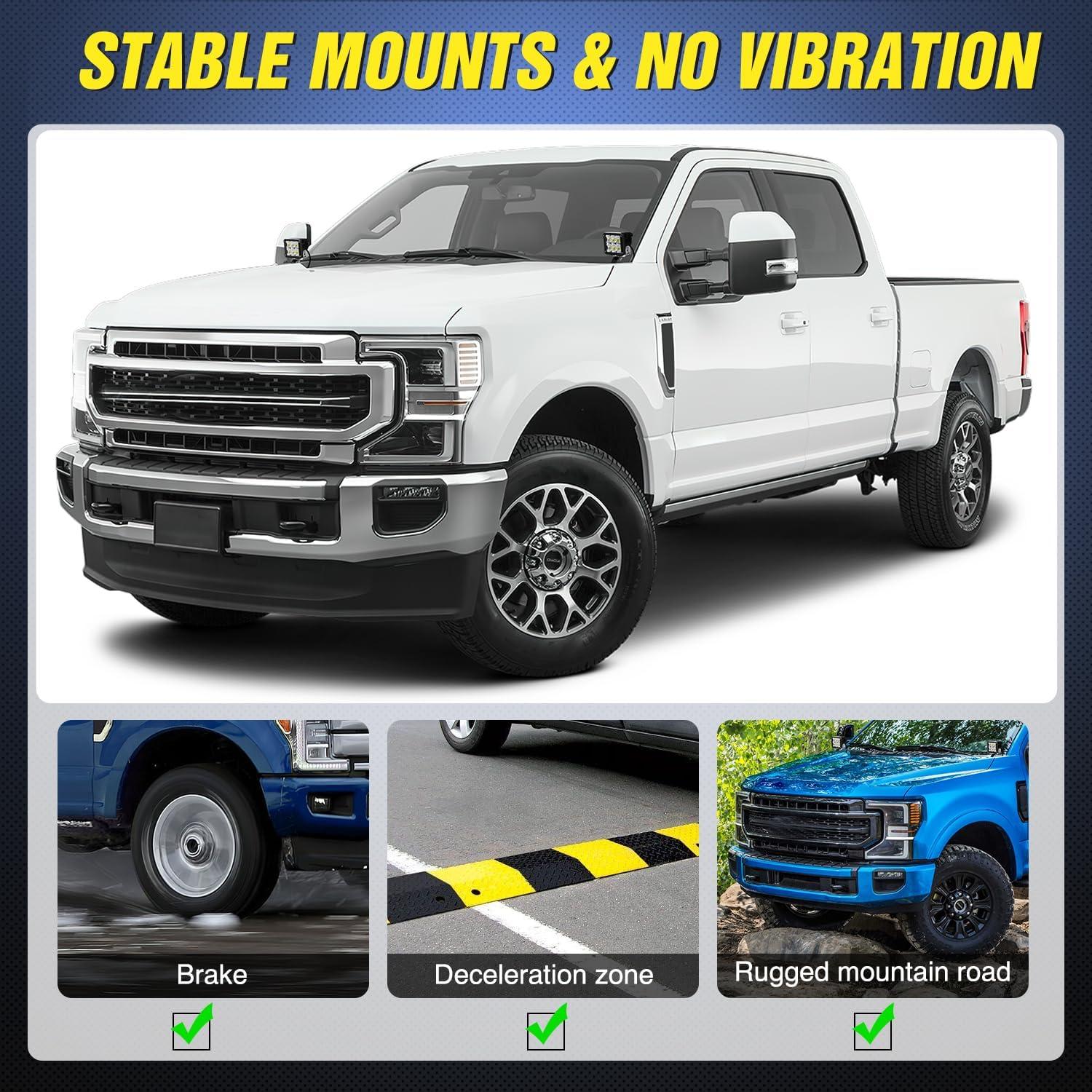 imageNilight 2PCS Lower Windshield Hinge Mounting Brackets APillar Brackets for Offroad LED Fog Light Pods for 2021 2022 2023 2024 Ford BroncoFor F250350450550 20172022