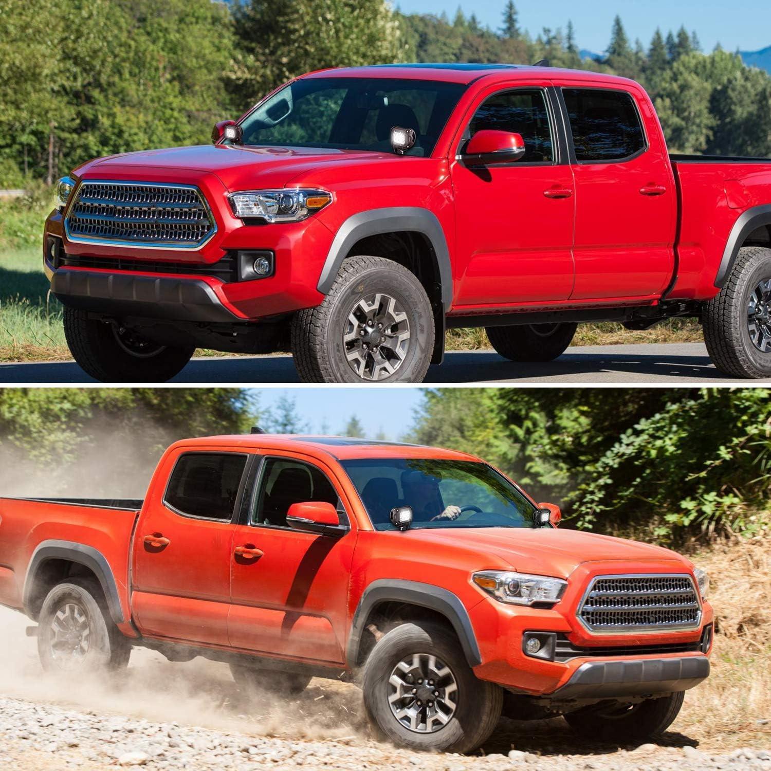 imageNilight 2PCS Lower Windshield Hinge Mounting Brackets APillar Brackets for Offroad LED Fog Light Pods for 2021 2022 2023 2024 Ford BroncoFor Toyota Tacoma 20052015