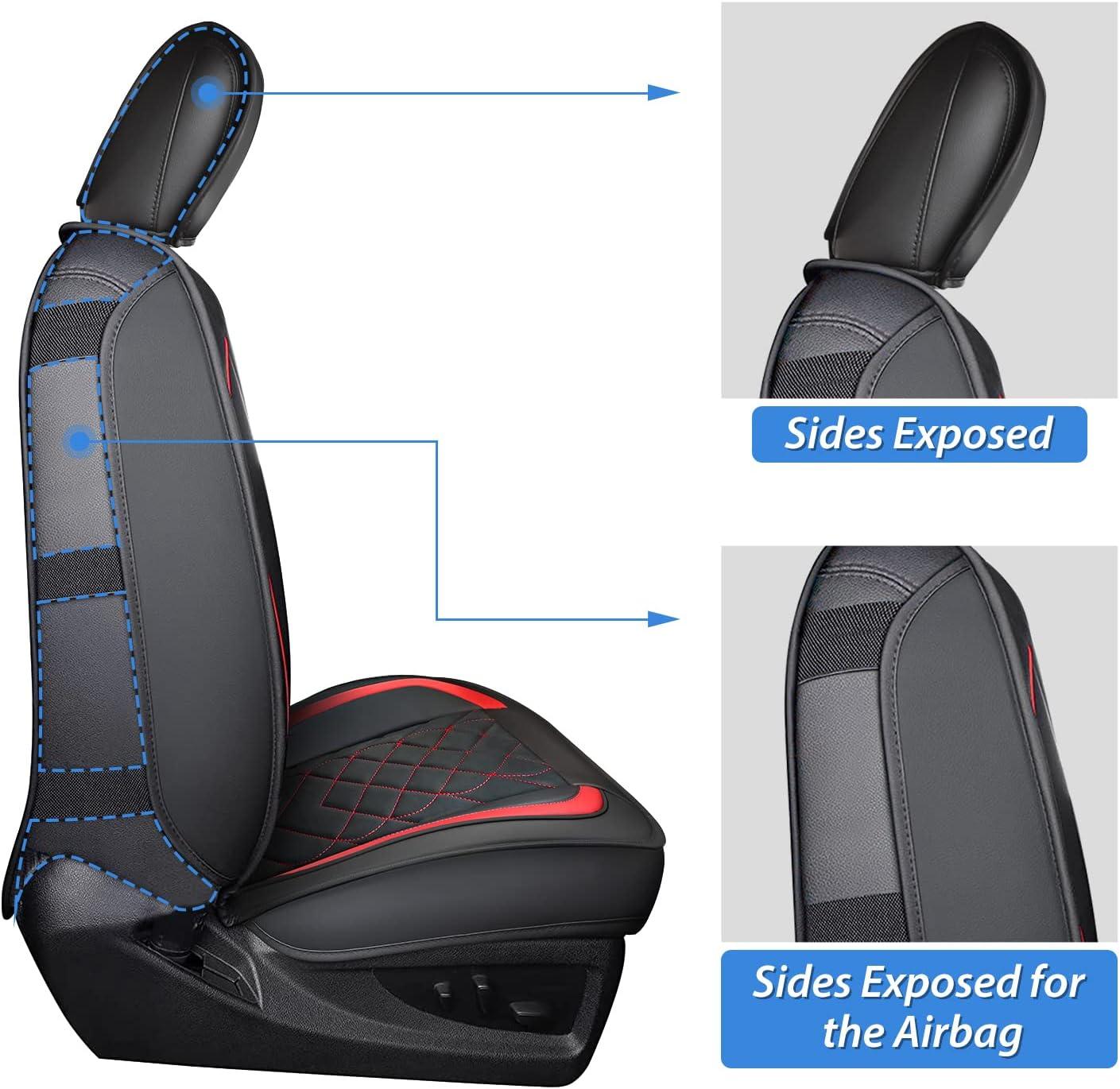 imageNilight Car Seat Covers Custom Fit 20052024 Toyota Tacoma Double Extended Crew Cab Waterproof Leather Cushion Full Set with Split Bench 4060 for SR5 TRD Sport LimitedFull Sets 5 Seat