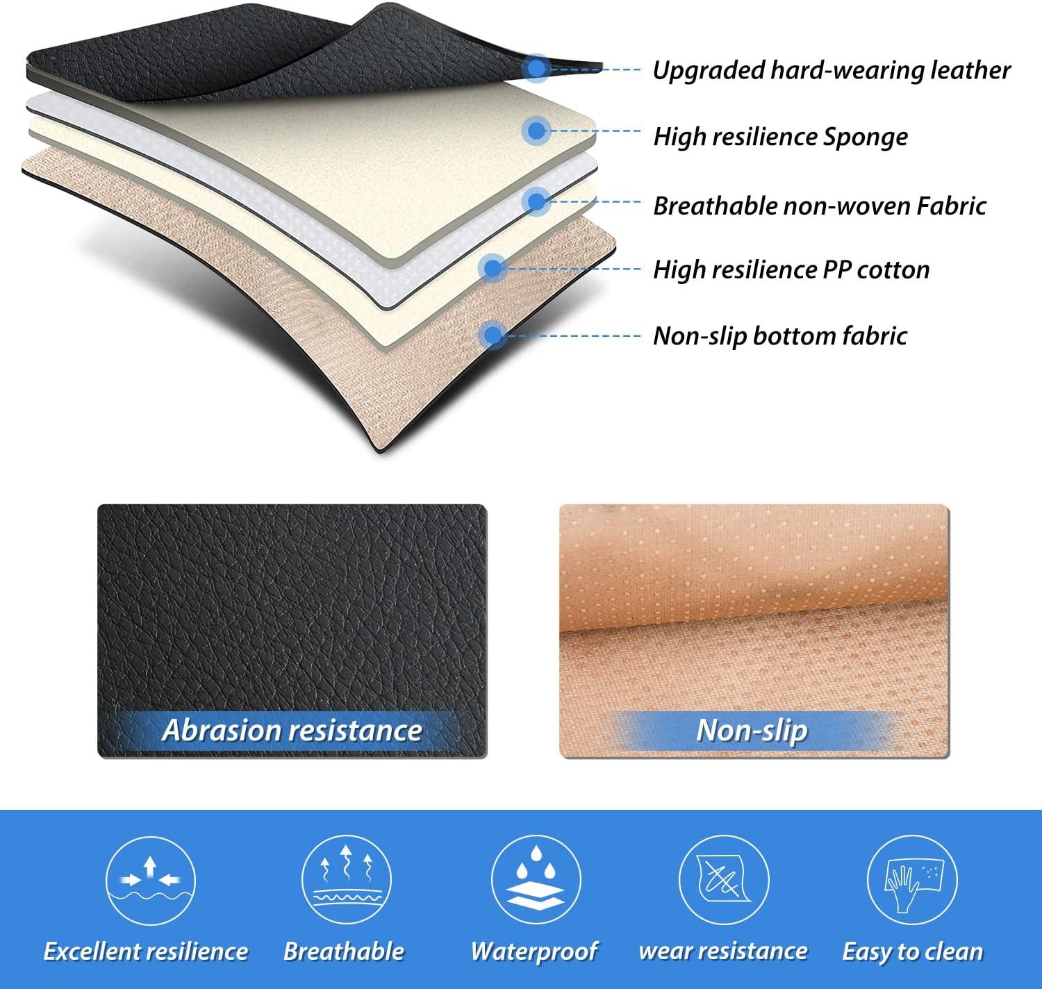 imageNilight Car Seat Covers Custom Fit 20052024 Toyota Tacoma Double Extended Crew Cab Waterproof Leather Cushion Full Set with Split Bench 4060 for SR5 TRD Sport LimitedFull Sets 5 Seat