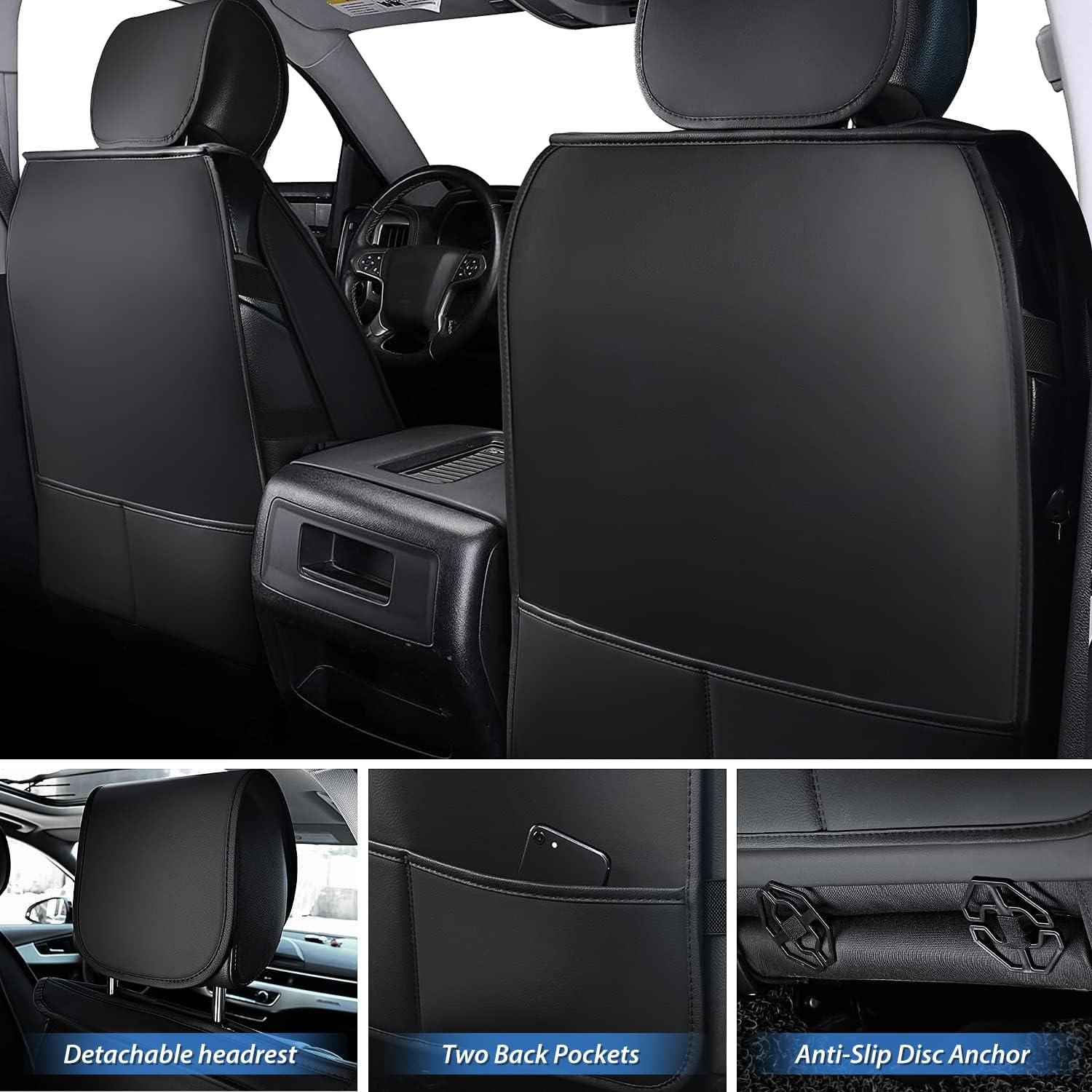 imageNilight Car Seat Covers Custom Fit 20052024 Toyota Tacoma Double Extended Crew Cab Waterproof Leather Cushion Full Set with Split Bench 4060 for SR5 TRD Sport LimitedFull Sets 5 Seat