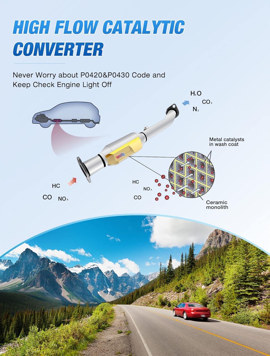 imageNilight Catalytic Converter for 20052011 Frontier 20052012 Pathfinder 20052015 Xterra 20122017 NV1500 NV2500 NV3500 Rear Passenger and Driver SideRear Passenger and Driver Side