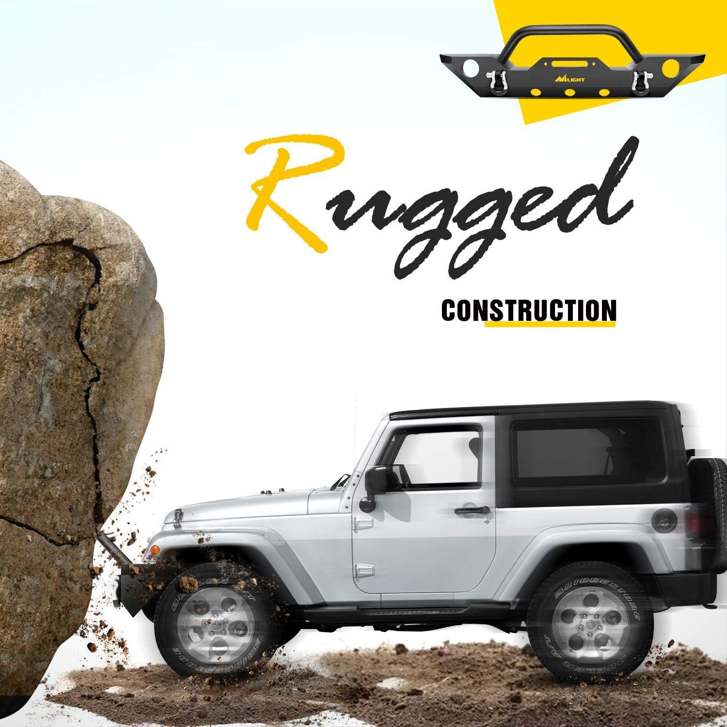 imageNilight Door Storage Rack Movable Cart Door Holder Sliding Bracket Hanger for Wrangler JK JL Gladiator JT 2007 2008 2009 2010 2011 2012 2013 2014 2015 2016 2017 2018 2019 2020 2021 2022 2023 2024 2025JK Front Bumper 20072018