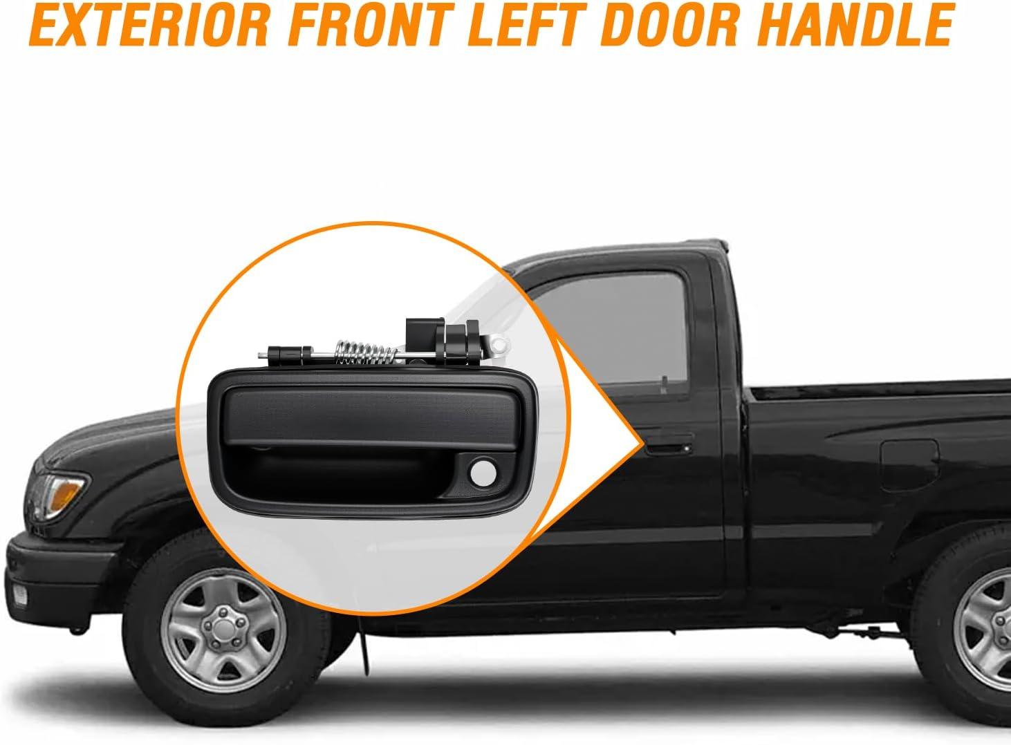 imageNilight Exterior Front Driver Car Door Handle with Key Hole Compatible with 1995 96 97 98 99 00 01 02 03 2004 Toyota Tacoma Outside Door Handles Black Replaces OEM 91319 79344 6922035020TO131011719952004 Toyota Tacoma
