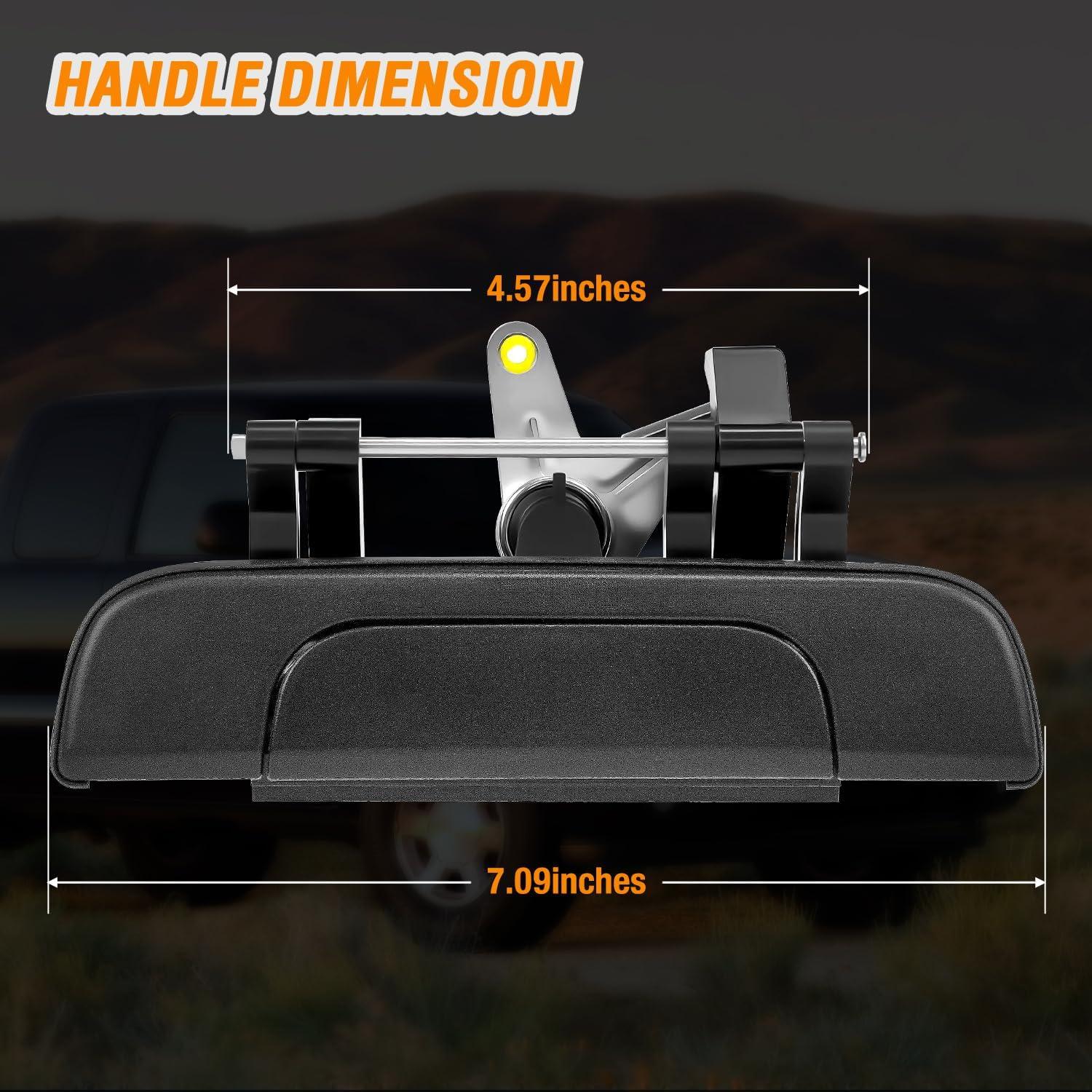 imageNilight Exterior Front Driver Car Door Handle with Key Hole Compatible with 1995 96 97 98 99 00 01 02 03 2004 Toyota Tacoma Outside Door Handles Black Replaces OEM 91319 79344 6922035020TO131011719952004 Toyota Tacoma