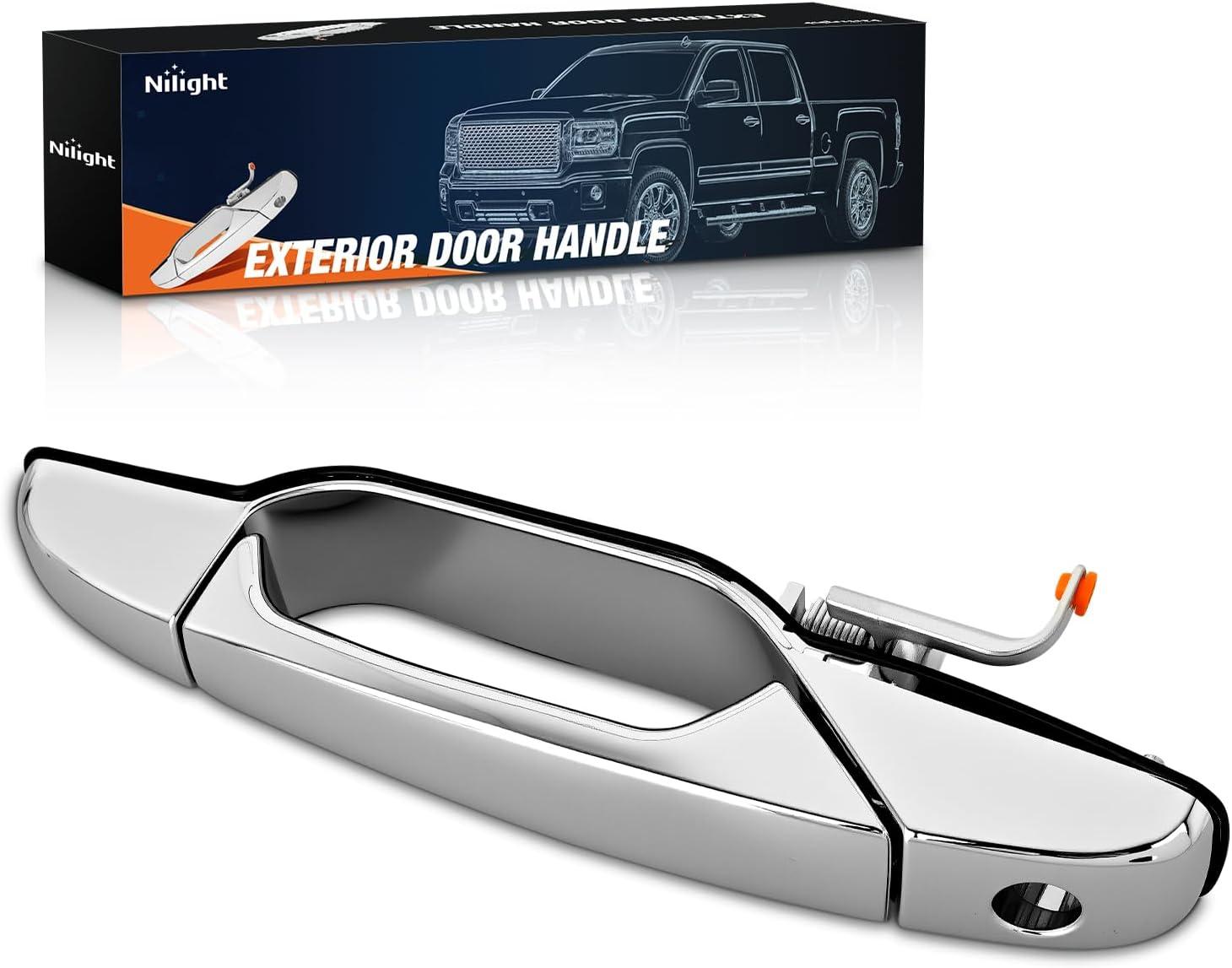 imageNilight Exterior Front Left Right Car Door Handle with Keyhole Fit for 1999 00 01 02 03 04 05 06 07 Cadillac Escalade Chevy Avalanche Silverado Tahoe GMC Sierra Yukon Denali Replaces150349851503498620072013 Chevy Silverado GMC Sierra Cadillac Suburban