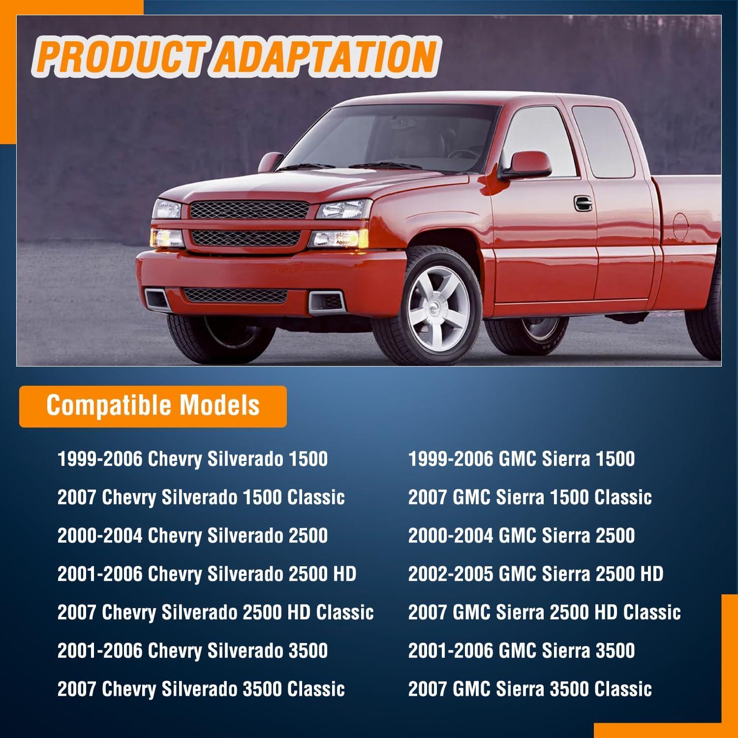 imageNilight Exterior Front Left Right Car Door Handle with Keyhole Fit for 1999 00 01 02 03 04 05 06 07 Cadillac Escalade Chevy Avalanche Silverado Tahoe GMC Sierra Yukon Denali Replaces150349851503498619992007 Chevy Silverado GMC Sierra