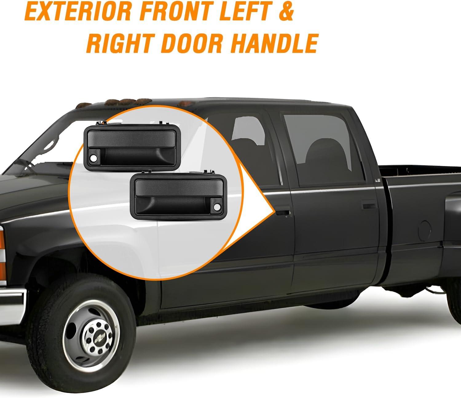 imageNilight Exterior Front Left Right Car Door Handle with Keyhole Fit for 1999 00 01 02 03 04 05 06 07 Cadillac Escalade Chevy Avalanche Silverado Tahoe GMC Sierra Yukon Denali Replaces150349851503498619881994 Chevy GMC Yukon