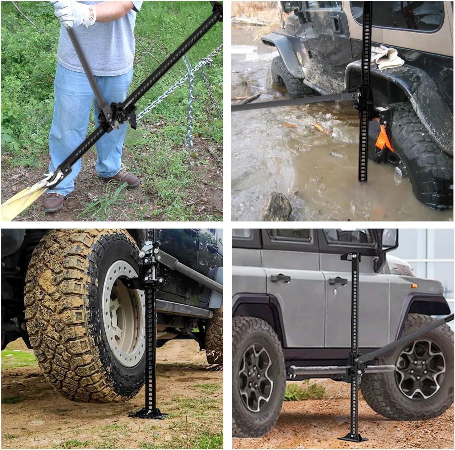 imageNilight Farm Jack 60 inch Utility High Lift Ratcheting Off Road Jack for TruckSUVATVCAR 7000 lbs3 Ton Capacity48
