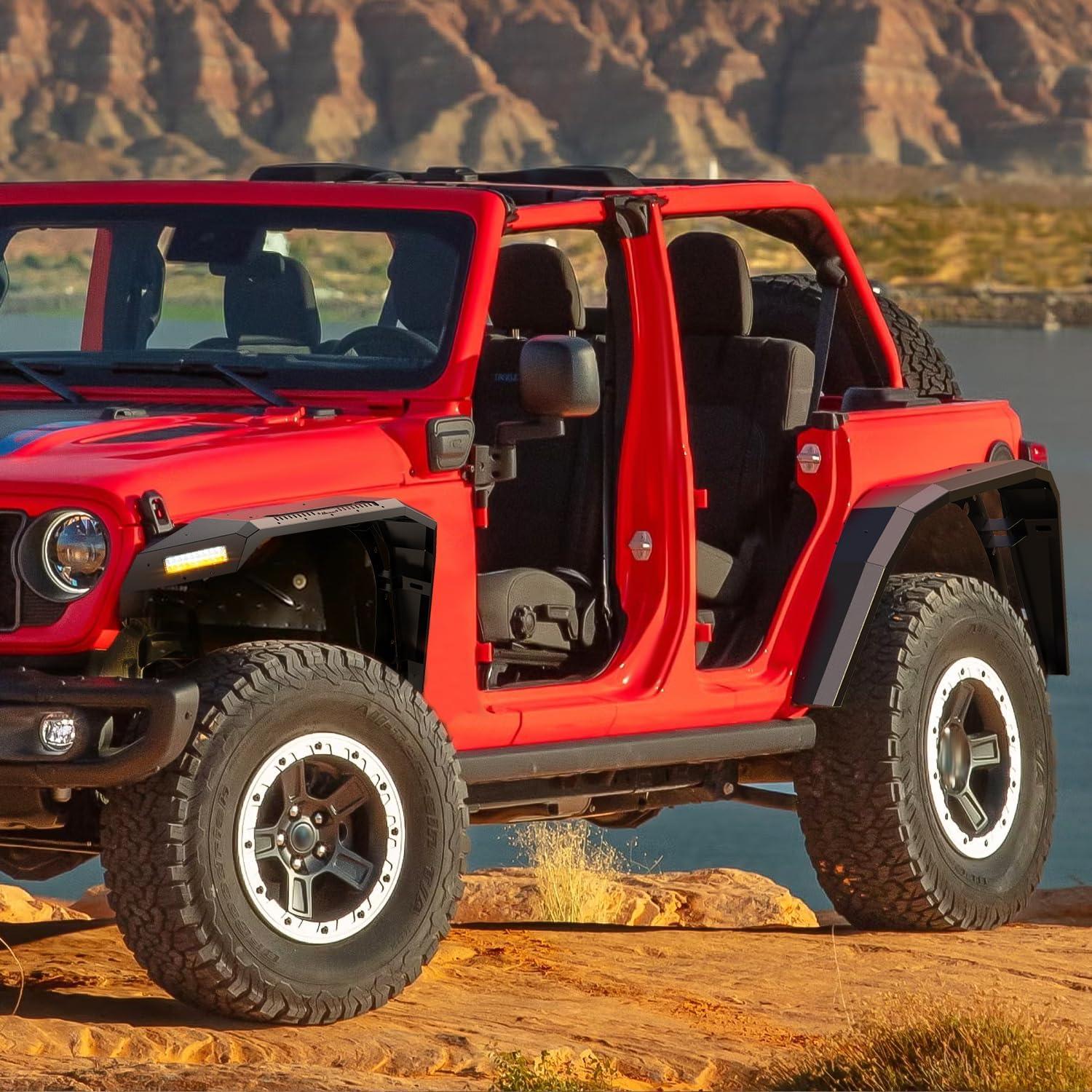 imageNilight Fender Flares Extensions SetFor 20182025 JLJLU Wide