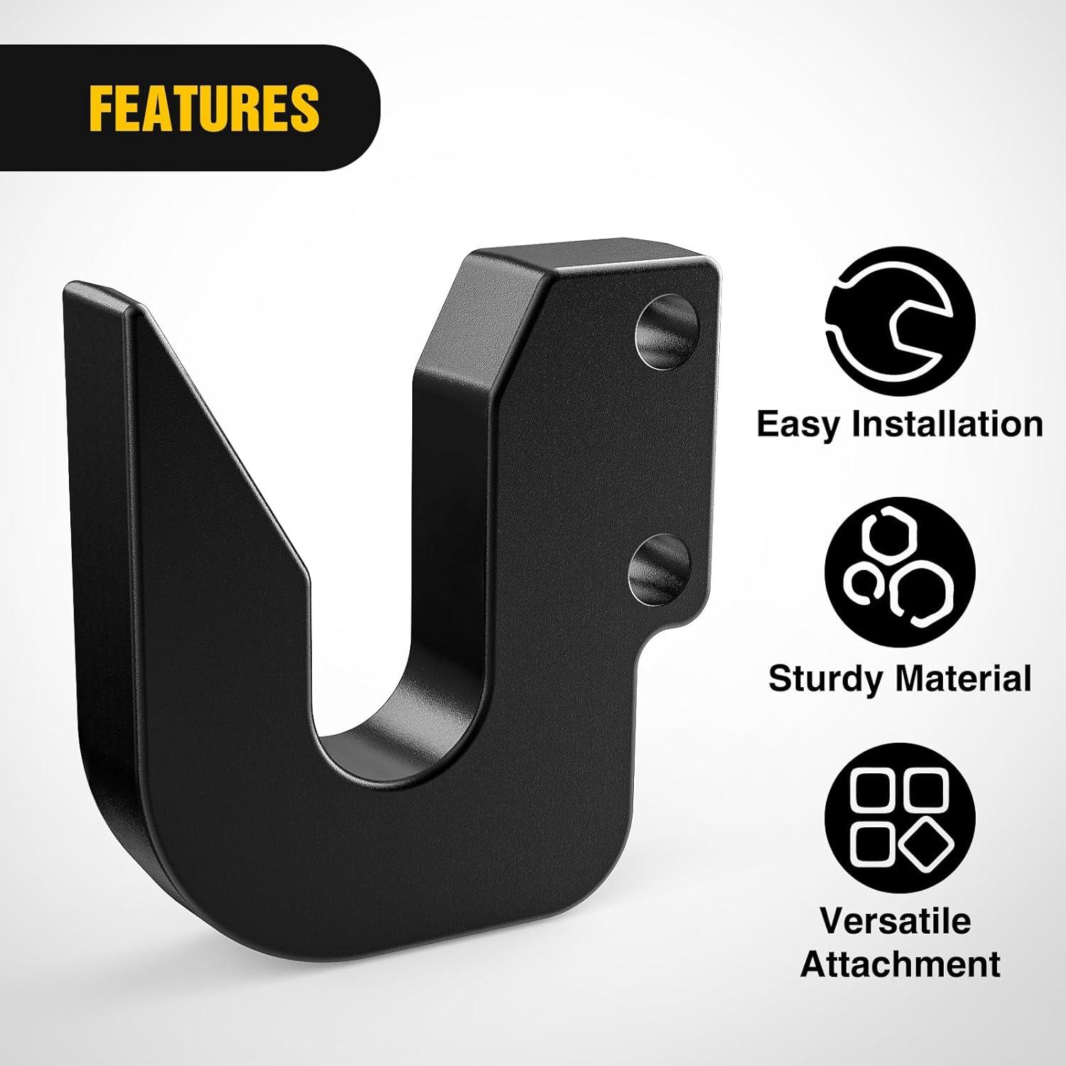 imageNilight Forklift Trailer Hitch Attachment Fits 2 Inch Receiver Clamp on Pallet Fork Trailer Towing Adapter with Safety Chain ampamp 58 Hitch Pin Clip RedQuick Hitch Top Hook