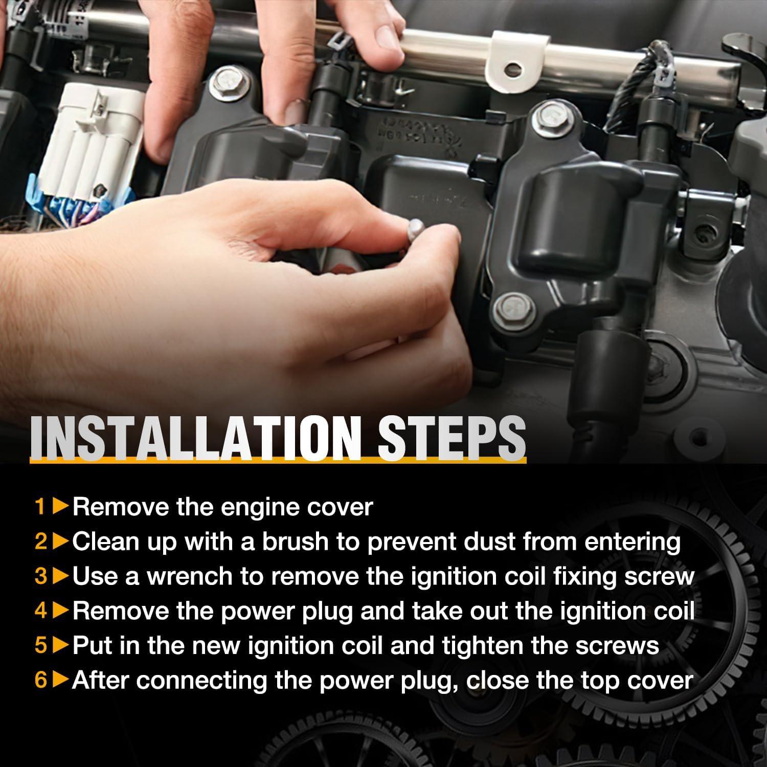 imageNilight Ignition Coil Packs Set of 4 Fit UF651 for Hyundai KIA 2011 2012 2013 2014 2015 2016 17 18 19 2020 Tucson Elantra Soul FORTE 18 20L OE 5C1861 C1804 1788511 273002E000 2pin Ignition CoilsFit ChevyGMC 20072018