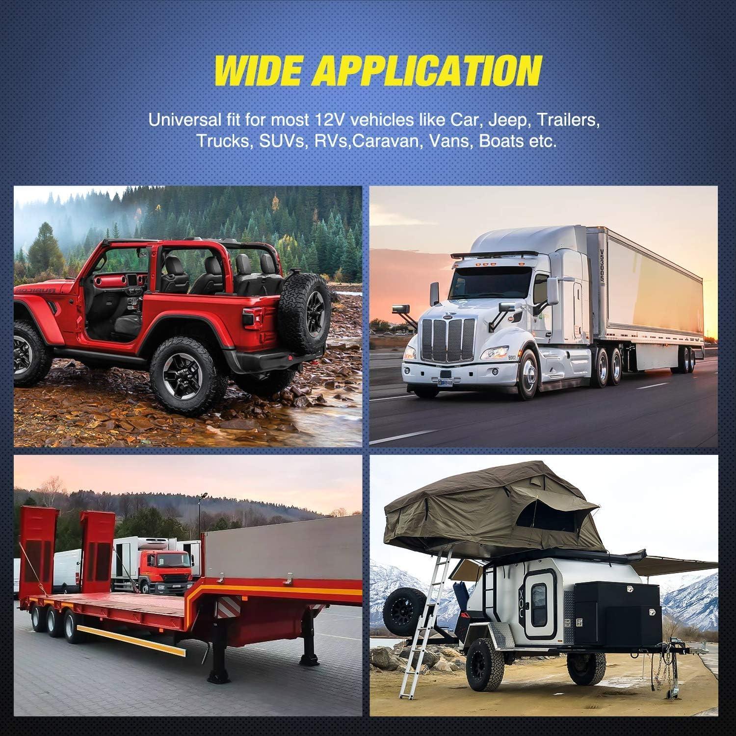 imageNilight JK Tail Light LED Red Running Stop Brake Turn Signals Lights White Reverse Back Up DOT APPROVED Smoked Lens Taillight Compatible with 20072018 Wrangler JKUUniversal Tail LightHardwired